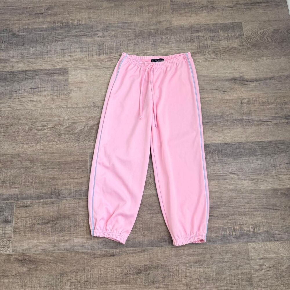 Pink and Blue Striped Capri Sweatpants by Fame 4 Fifteen Size S